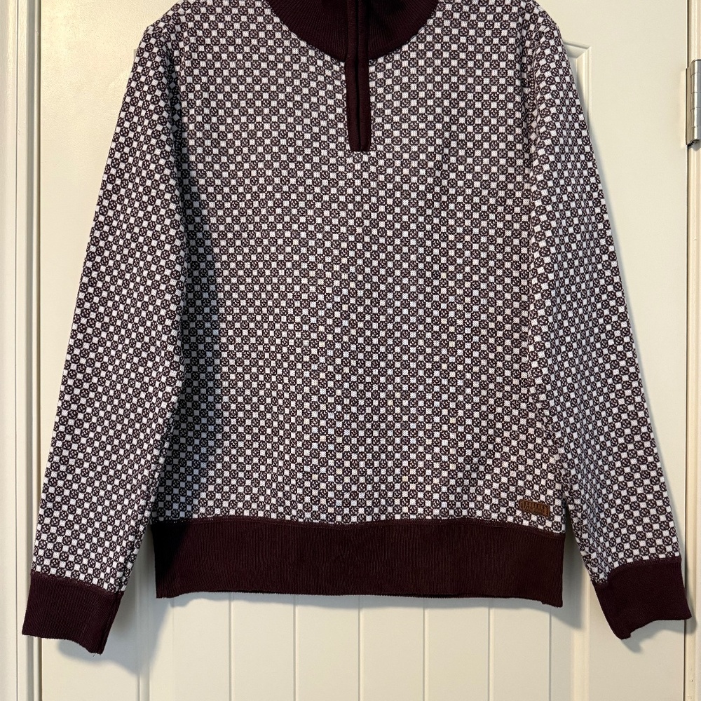 BUFFALO david bitton‎ Men’s  1/4 zip burgundy Pullover sweater Size M